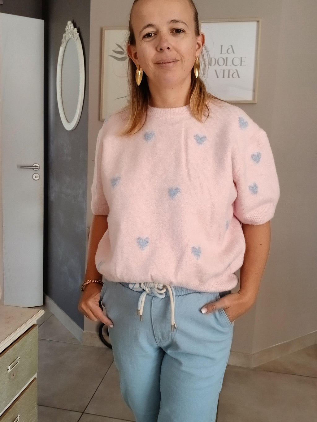 Pull Rosalie manches courtes