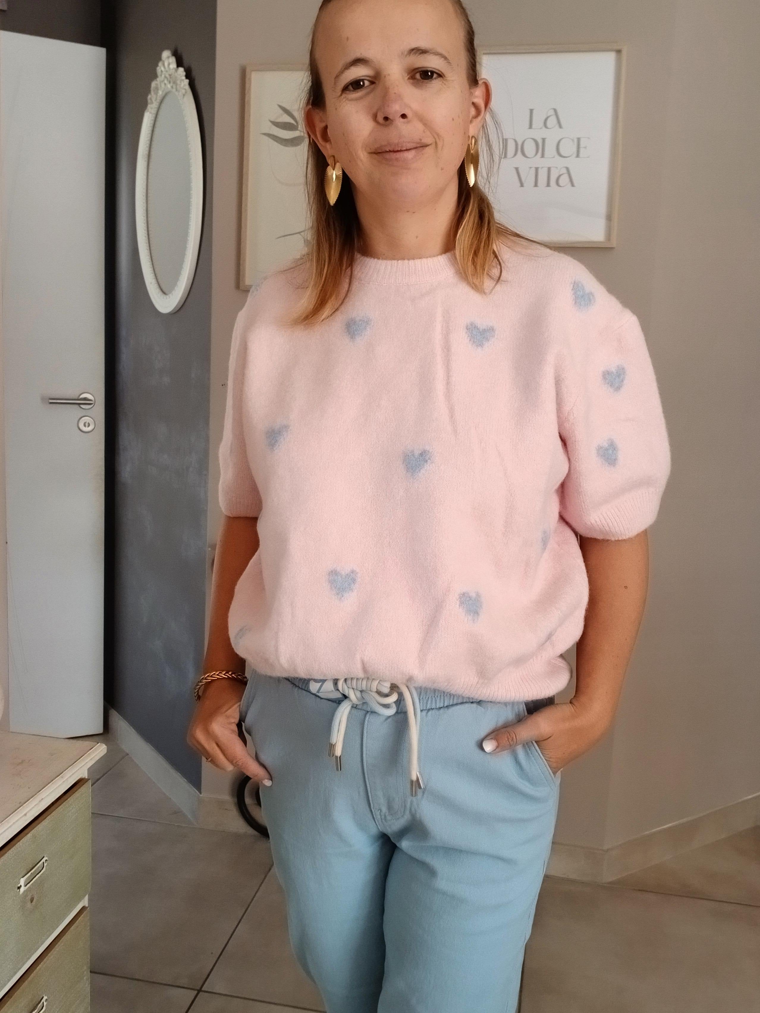 Pull Rosalie manches courtes
