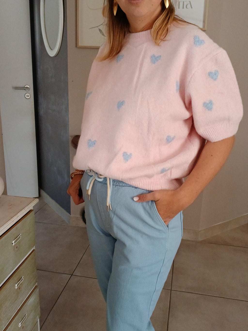 Pull Rosalie manches courtes