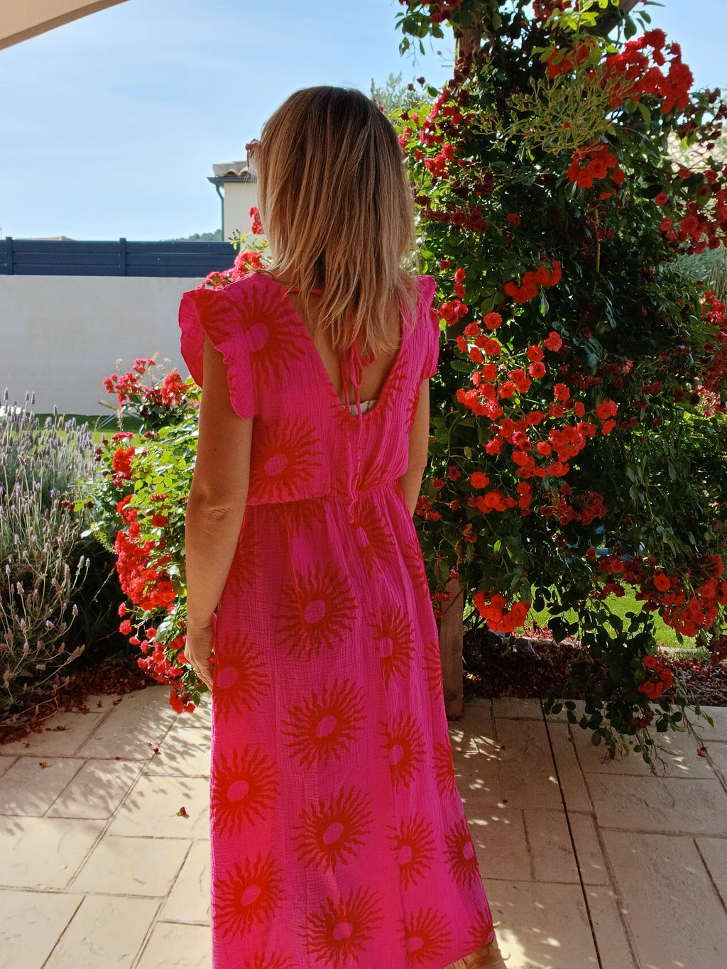 Robe Sohana - Fuchsia Soleil