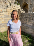 T-shirt Jeanne - Cœur brodé doré
