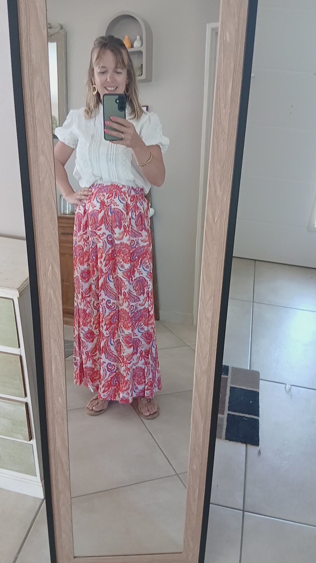 Jupe Soraya Sunset Bohème Longue Femme | Chic Soléa