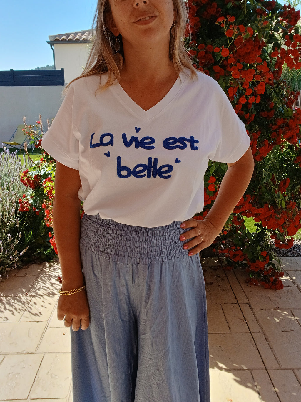 ✨ T-shirt Ava – La vie est belle