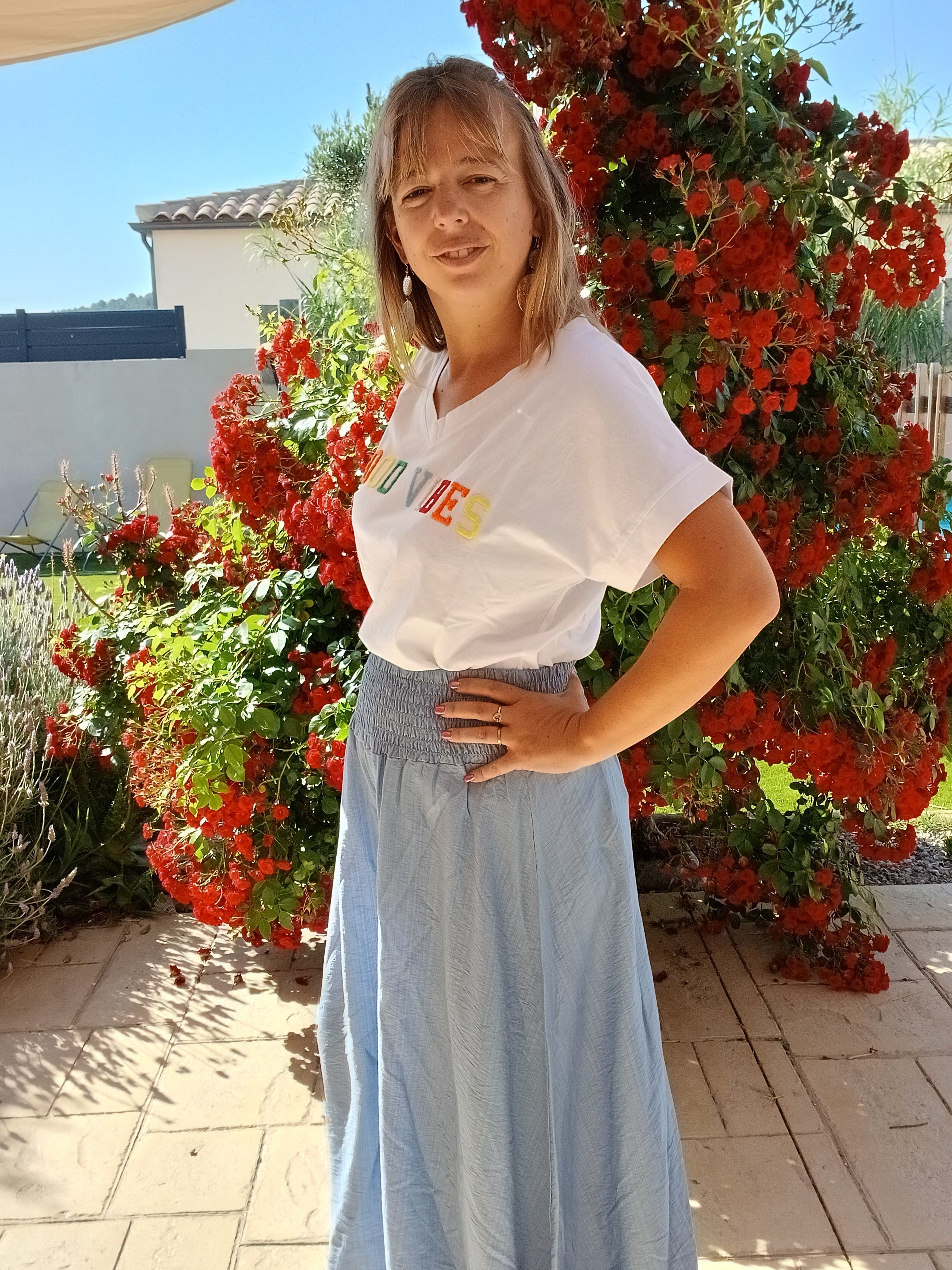 ✨ T-shirt Mila – Good vibes
