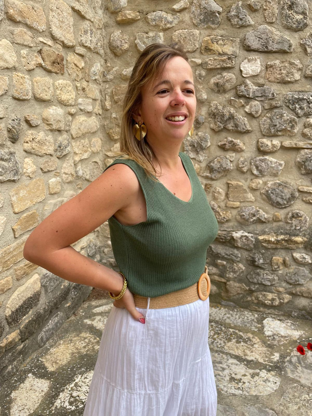 Top Lyséa – Top maille bohème chic féminin