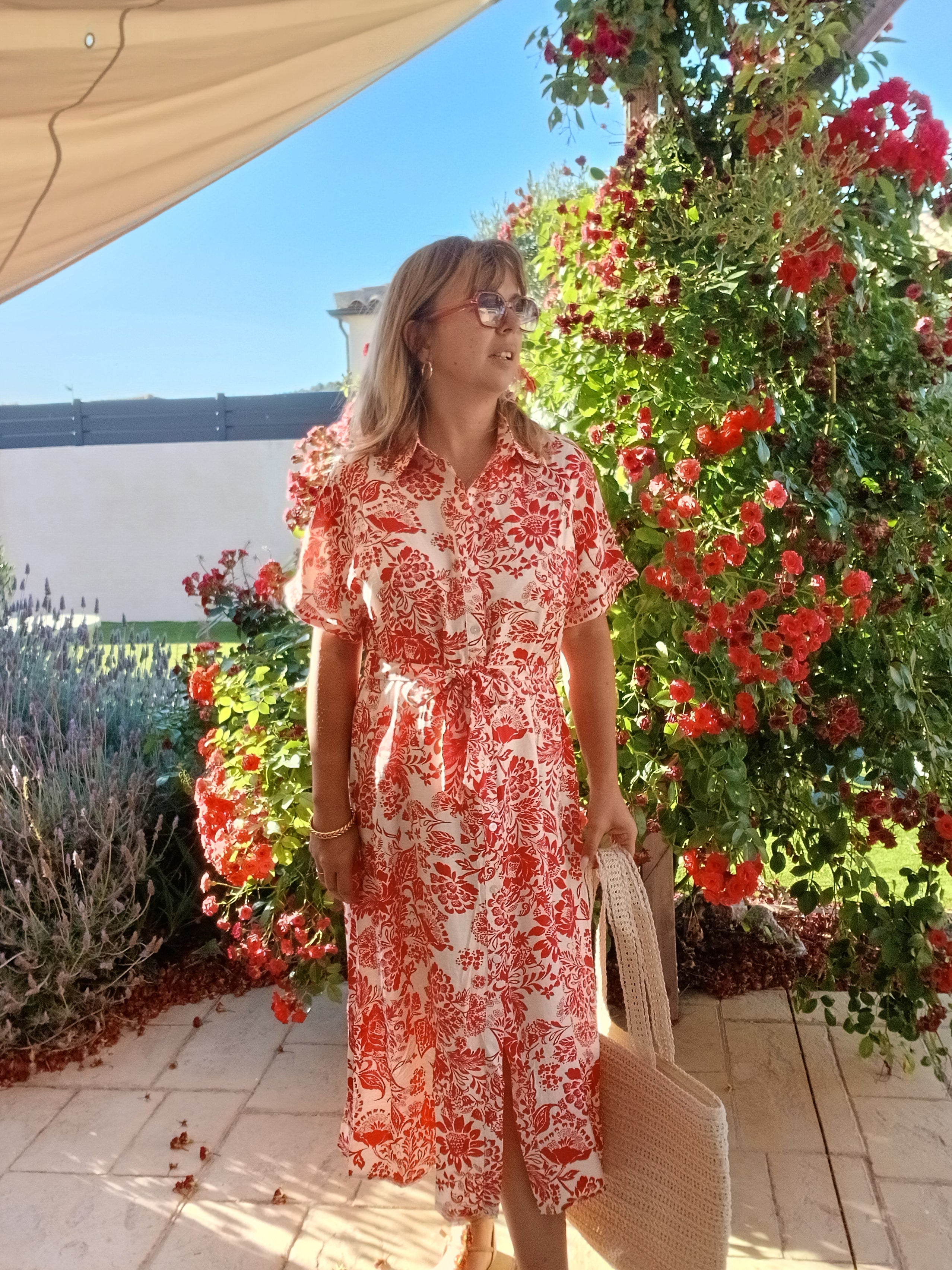 Aurélia - La robe Rouge Soleil