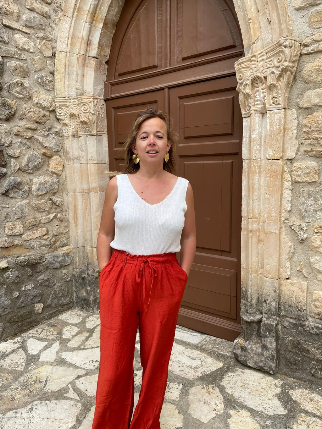 Top Lyséa – Top maille bohème chic féminin
