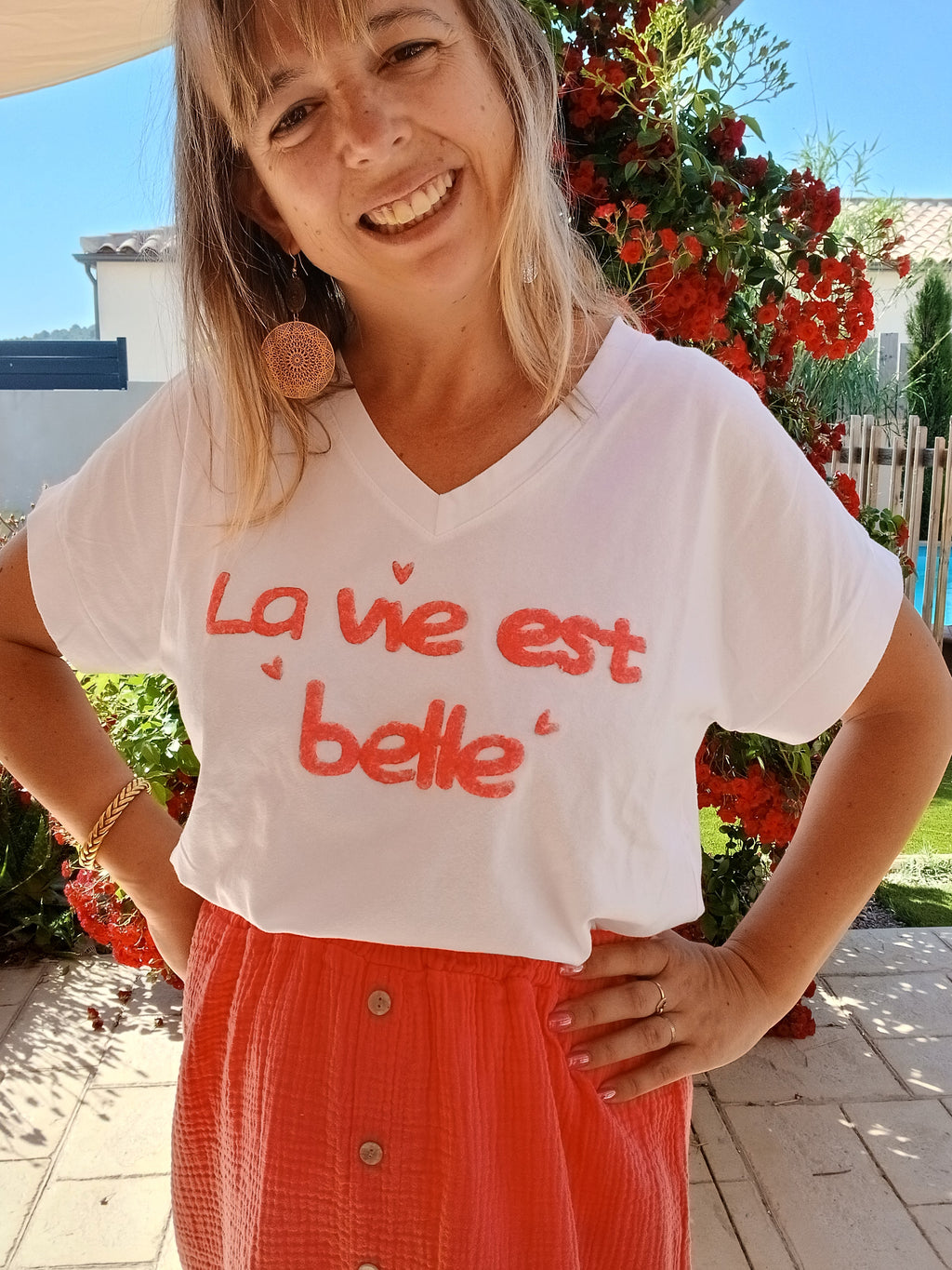 ✨ T-shirt Ava – La vie est belle