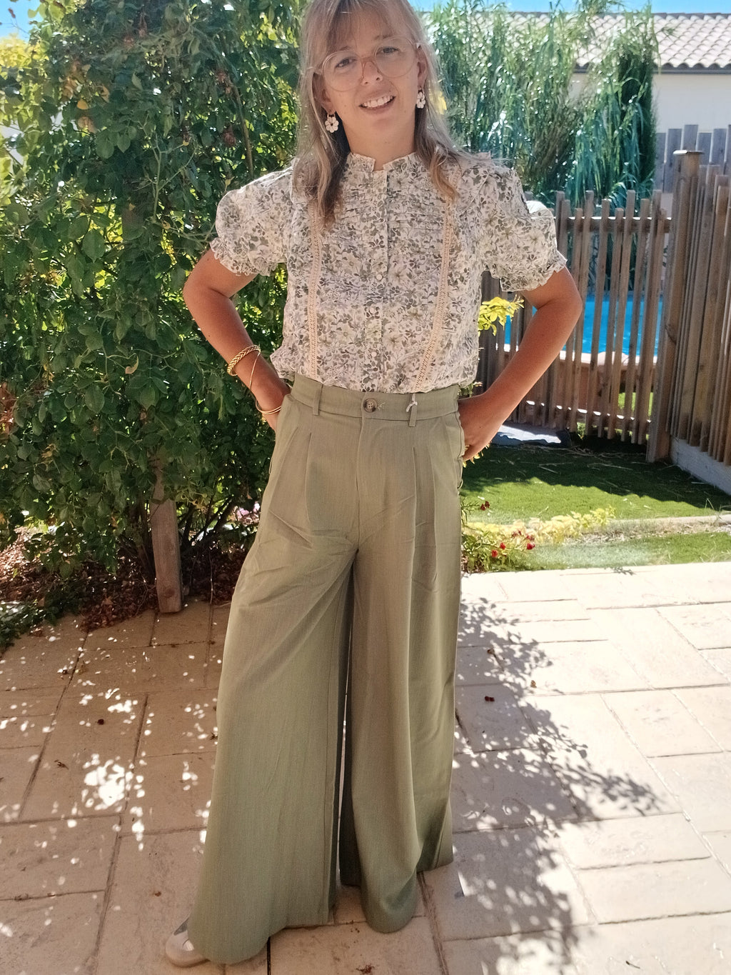 Pantalon Zélie - kaki