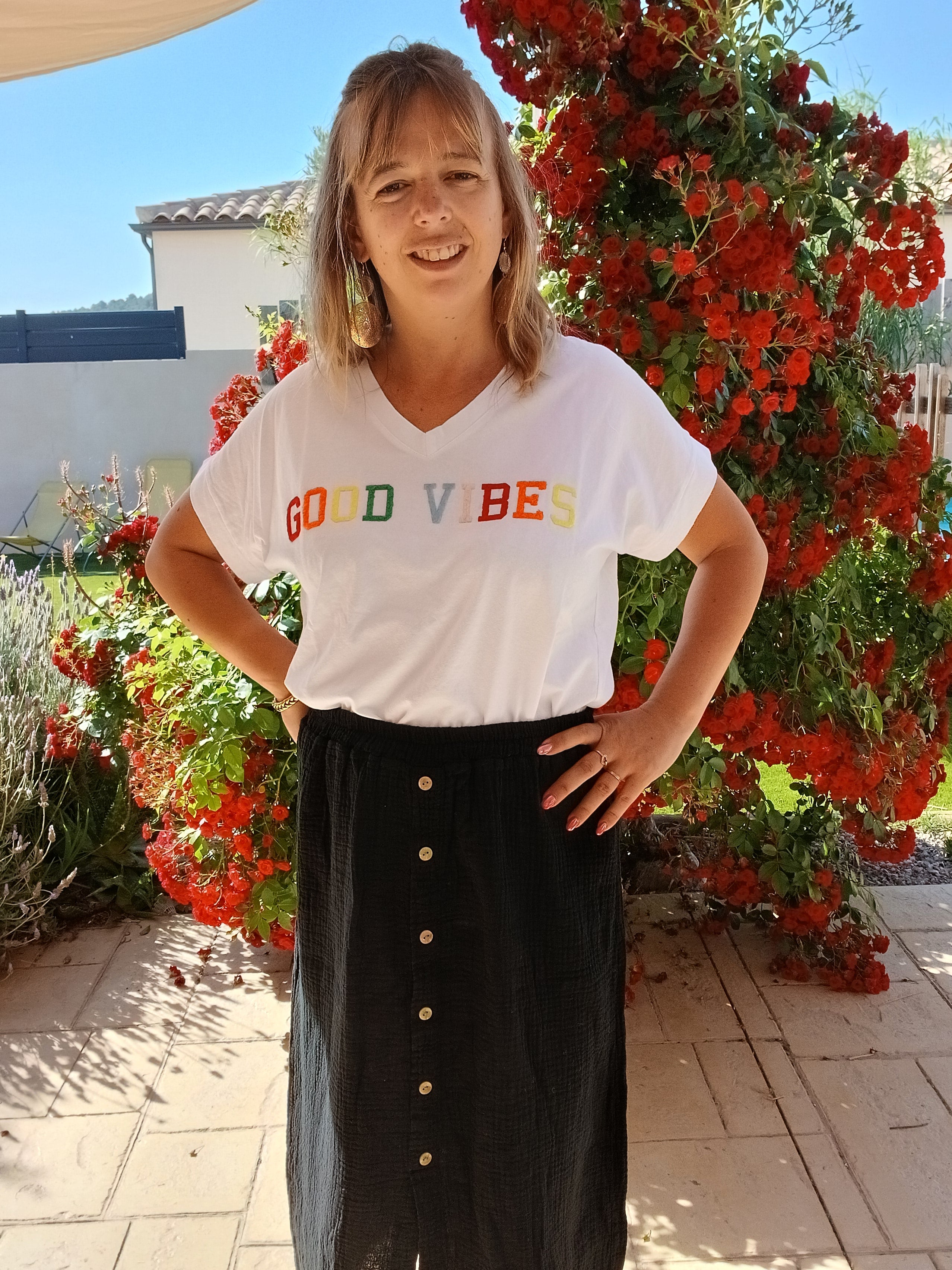 ✨ T-shirt Mila – Good vibes
