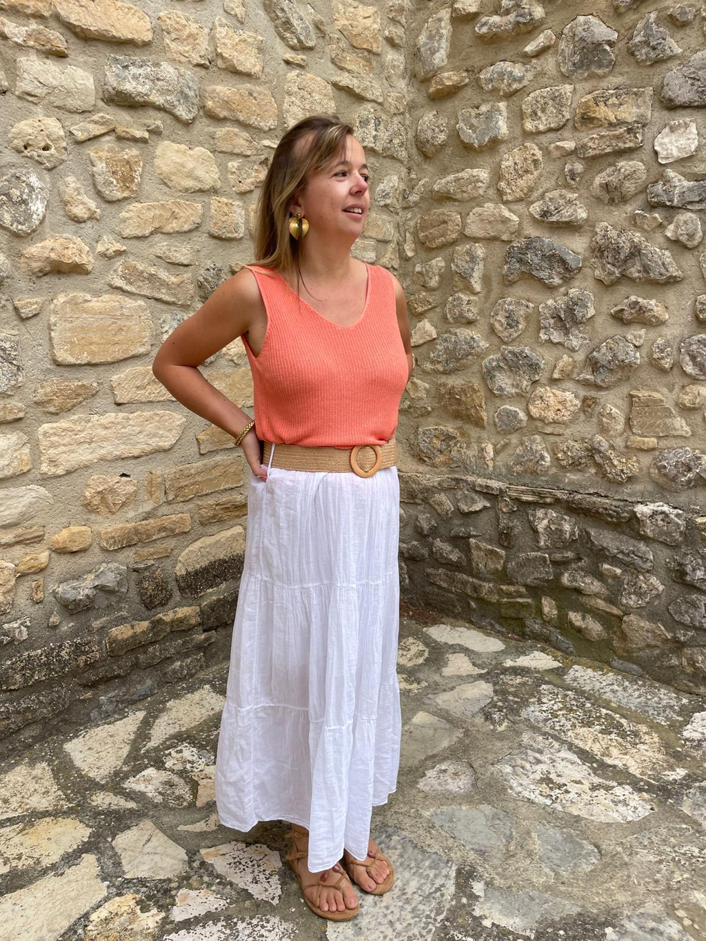 Jupe Bianca Longue Bohème Chic Femme | Chic Soléa