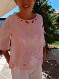 Blouse Apolline - Rose Poudré - Beige Sable