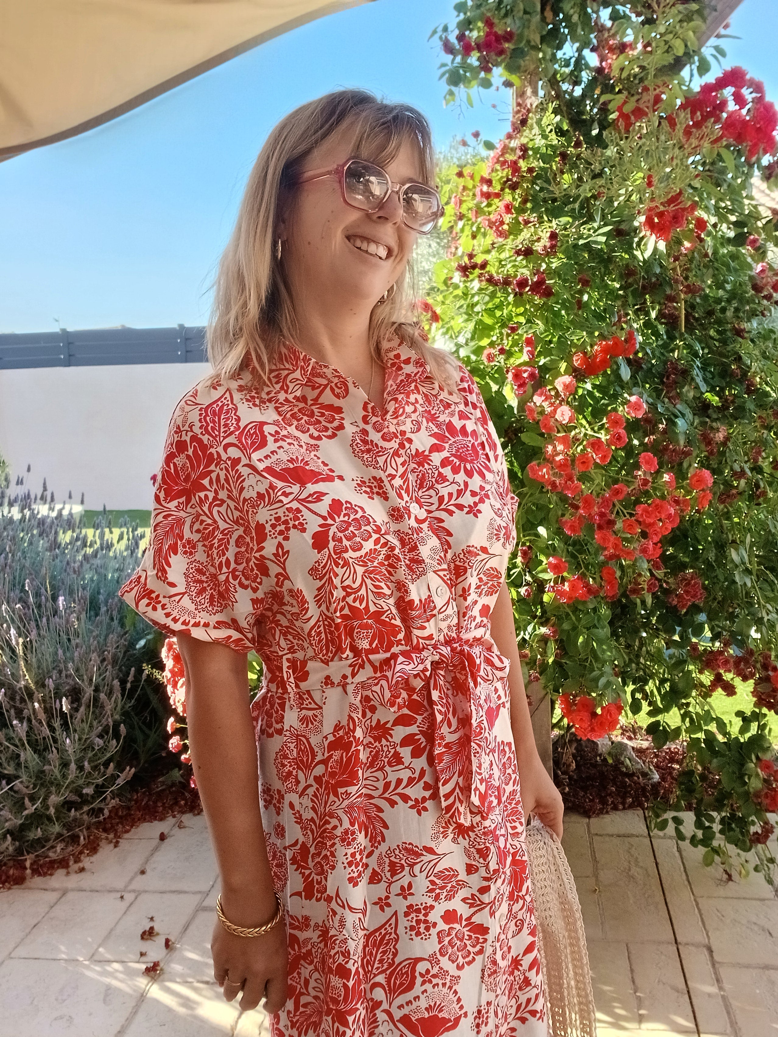 Aurélia - La robe Rouge Soleil