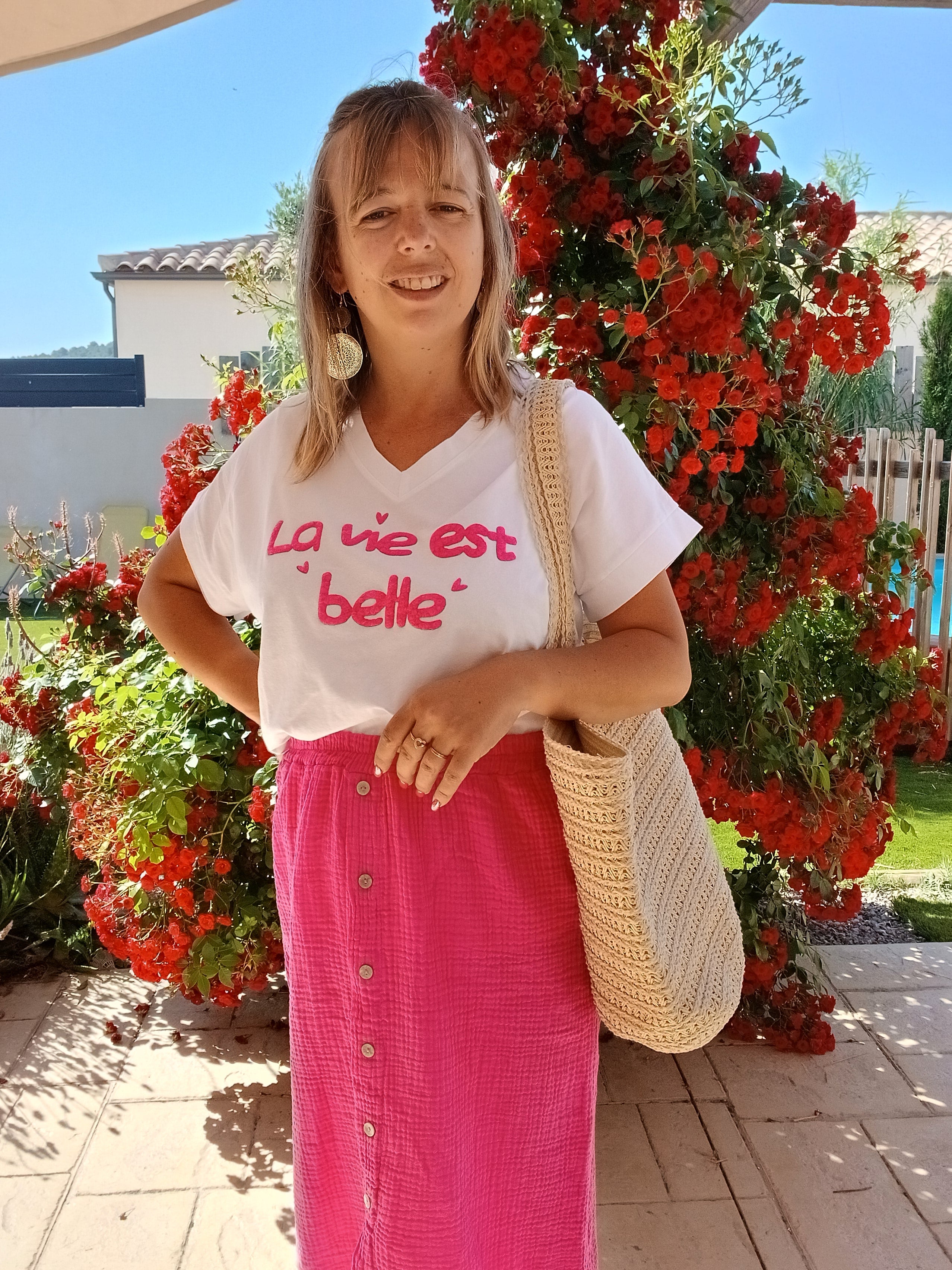 ✨ T-shirt Ava – La vie est belle