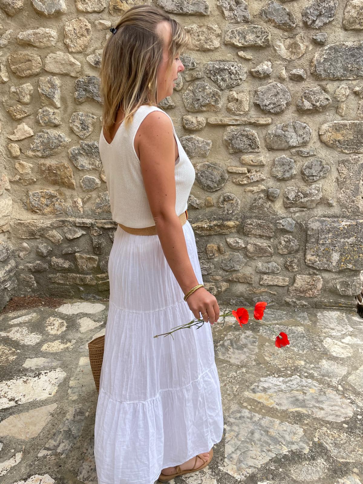 Jupe Bianca Longue Bohème Chic Femme | Chic Soléa