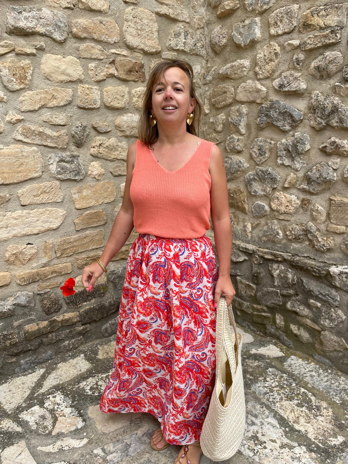 Jupe Soraya Sunset Bohème Longue Femme | Chic Soléa