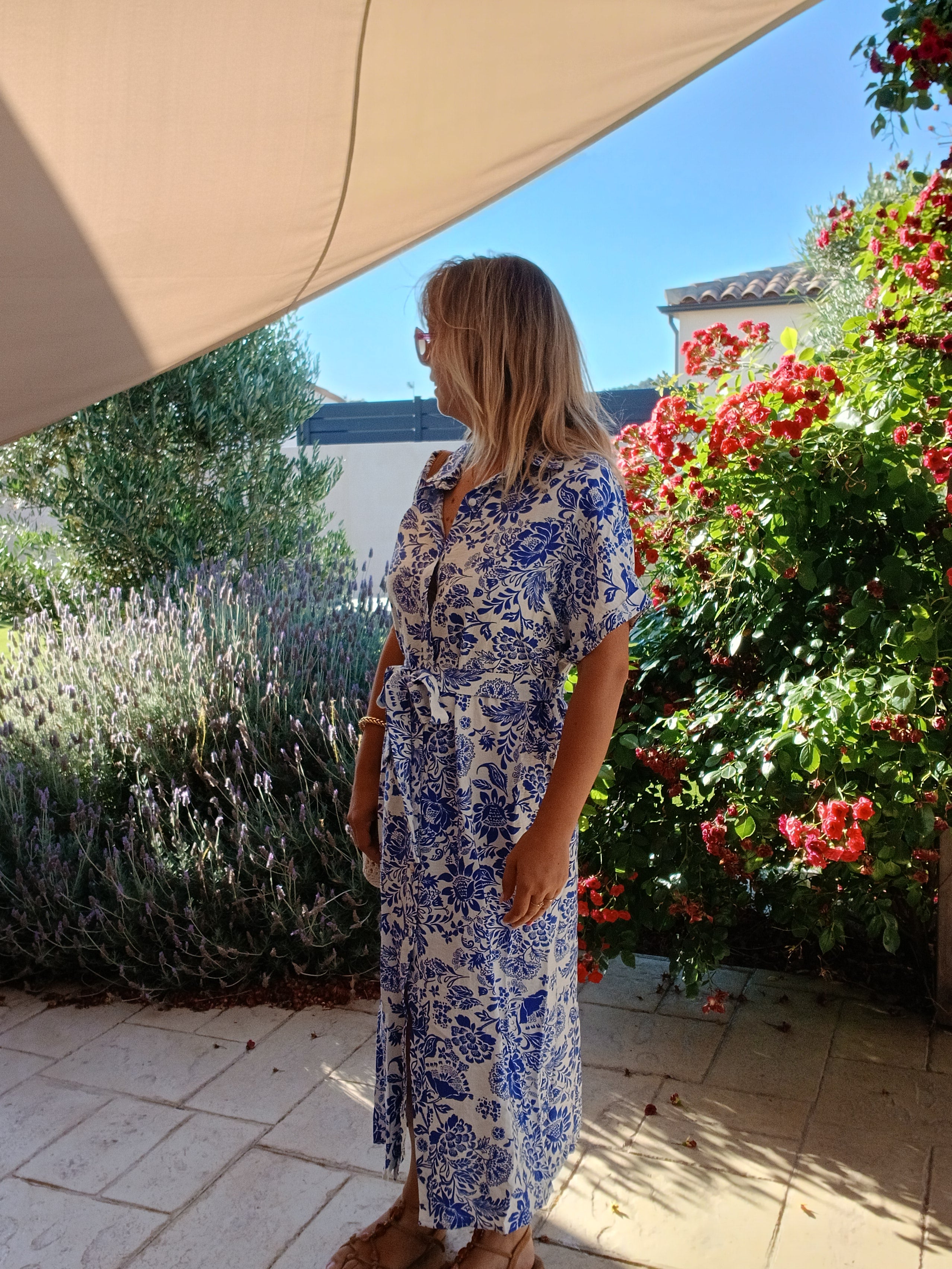 Aurélia - La robe Bleu Riviera