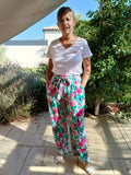 Pantalon large fleuri femme Isalia 🌸