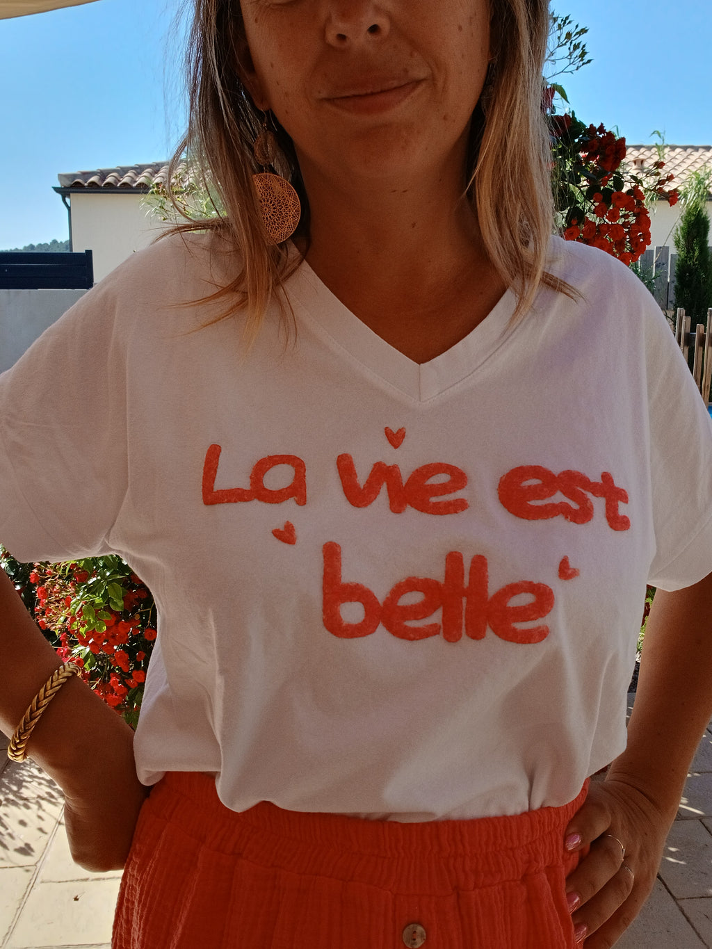 ✨ T-shirt Ava – La vie est belle
