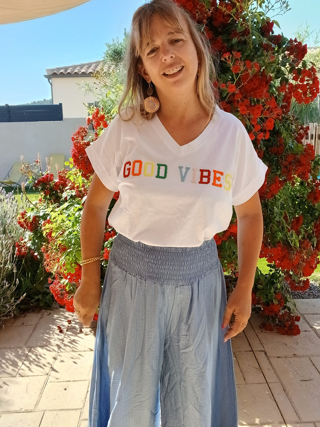 ✨ T-shirt Mila – Good vibes